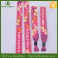 Custom one-time use fabric wristbands no minimum order with big discount for events